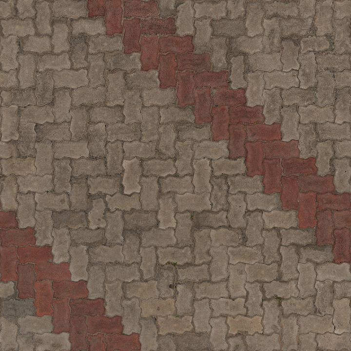 Weathered Rough Discolored Asphalt seamless PBR texture preview