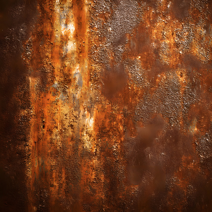 Rusty Metal Featuring Corrosion, Pitting, and Holes seamless PBR texture preview