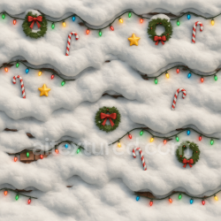 seamless Seamless 3d texture pbr 8k winter wonderland holiday cheer christmas spirit snow covered roof texture 8k free download PBR