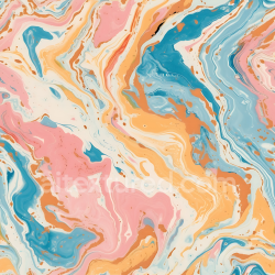 seamless Seamless 3D Creamsicle Marble PBR Texture with Vivid Pastel Colored Veins and Glossy Finish texture 8k free download PBR