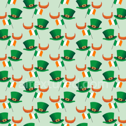 seamless Seamless 3D PBR Texture Featuring St Patrick's Day Icons Pattern texture 8k free download PBR