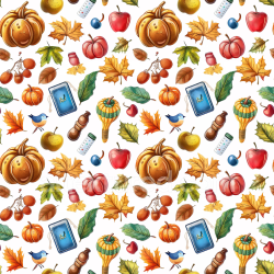 seamless Seamless 3D PBR Texture Featuring Colorful Thanksgiving Harvest Pattern texture 8k free download PBR