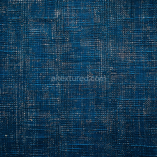 Seamless 3D Cracked Denim Fabric PBR Texture with Worn Blue Grid Pattern