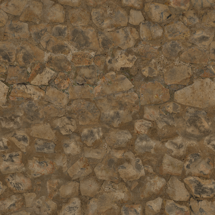 Rock Wall - Rock Discolored Weathered Wall Chipped Rocks seamless PBR texture preview