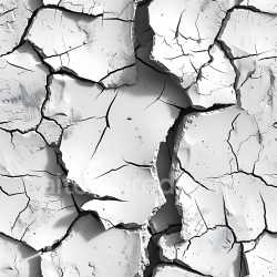 seamless Seamless 3D Cracked White Plaster PBR Texture with Chunky Fractures and Jagged Edges texture 8k free download PBR