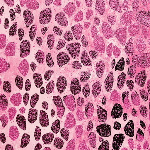 Seamless 3D PBR Texture of Pink Glitter Leopard Print Fabric