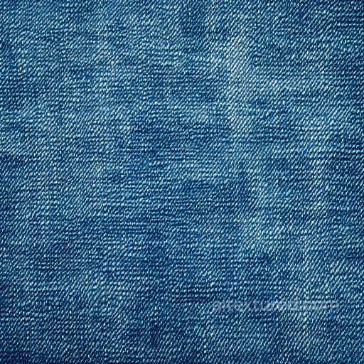 Denim jeans - Distressed Blue Denim Fabric PBR Texture with Worn and Faded Areas texture preview