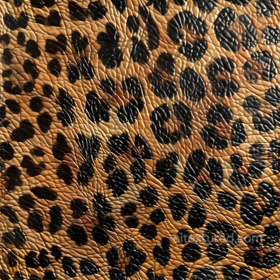 Leopard Print Pebbled Leather Texture in Warm Brown and Black Leather texture preview