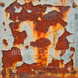 seamless Seamless 3D Rusty Metal Cracked & Peeling PBR Texture with Orange Rust & Flaking Paint texture 8k free download PBR