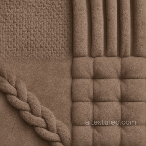 Woven Textile Knitted Looped Fabric Surface seamless Tactile PBR texture