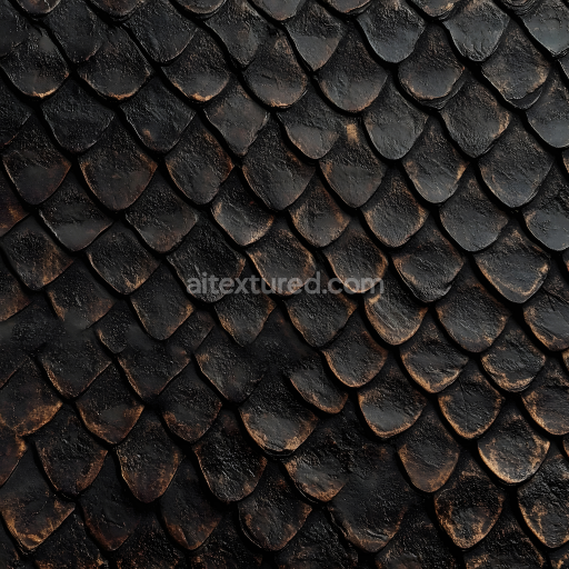 Seamless 3D Skin PBR Texture with Dark Toned Aged Rough Pores and Wrinkle Detail