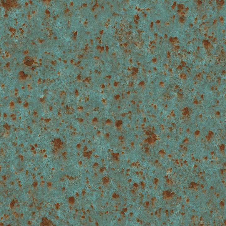 Oxidized Copper Surface With Aged Patina seamless PBR texture preview