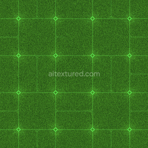 Futuristic Green Lawn Texture