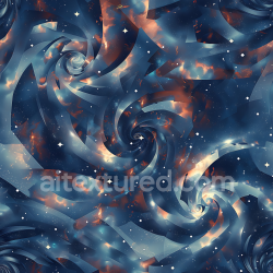 seamless Seamless 3D Stylized Galaxy Camouflage PBR Texture with Cosmic Swirl Patterns and Starry Effects texture 8k free download PBR
