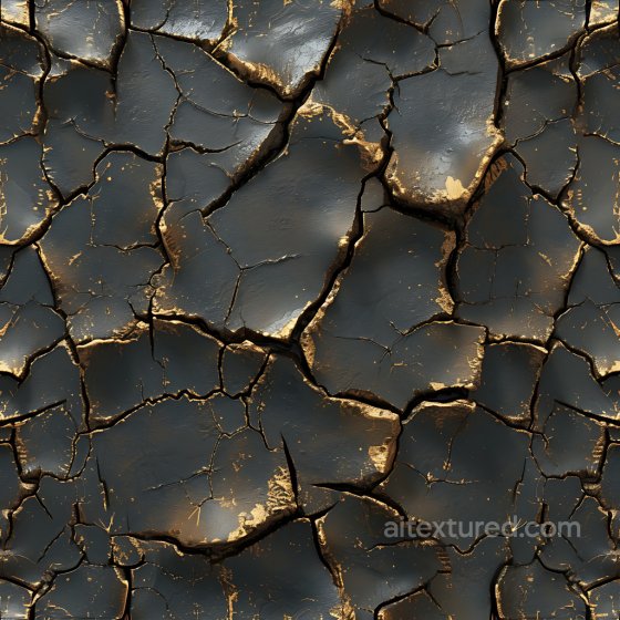 Cracked Dry Mud Texture with Deep Fissures and Earthy Tones Cracked & Holes texture preview
