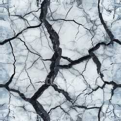 seamless Seamless 3D Cracked Ice PBR Texture with Deep Black Fractures and Frosted Surface texture 8k free download PBR