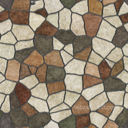 Seamless Fieldstone Texture seamless Ceramic-tile PBR texture