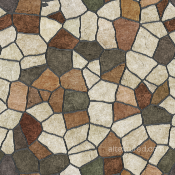 Seamless Fieldstone Texture Ceramic-tile texture preview