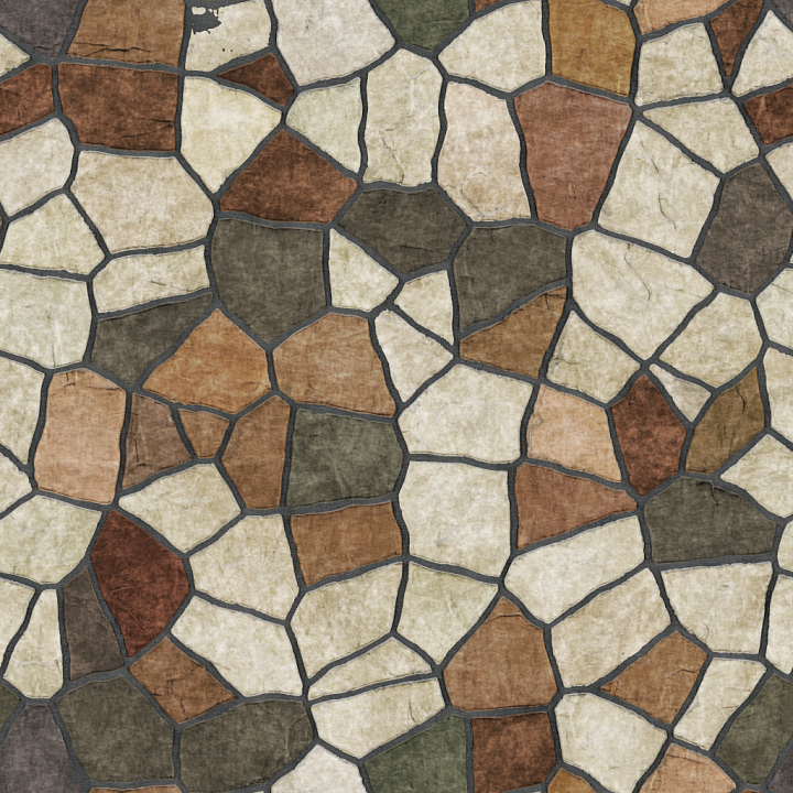 Fieldstone seamless PBR texture preview
