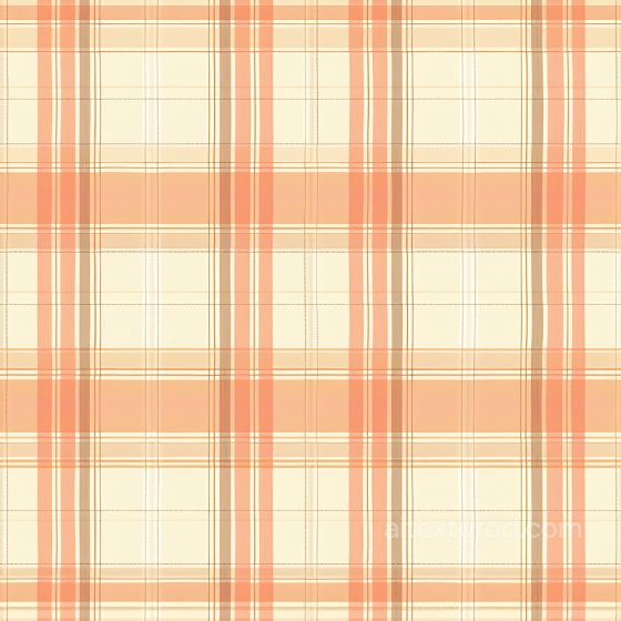Plaid Fabric Texture Featuring Soft Peach and Cream Stripes Plaid texture preview