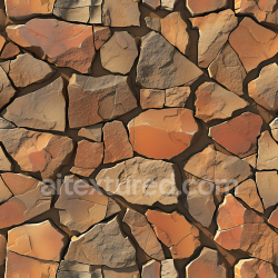 seamless Seamless 3D Weathered Stone Wall PBR Texture with Warm Earthy Hues and Natural Cracks texture 8k free download PBR
