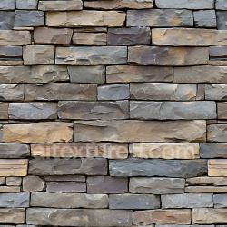 seamless Seamless 3D Weathered Stone Wall PBR Texture with Varied Earth Tones texture 8k free download PBR