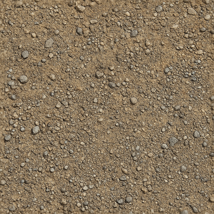 Of Sandy Gravel With Coarse Gravel And Pebble Surface seamless PBR texture preview