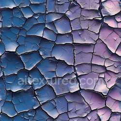 seamless Seamless 3D Cracked & Holes PBR Texture Featuring Blue-Purple Peeling Paint texture 8k free download PBR