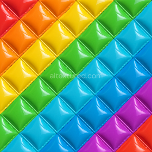 Seamless 3D Texture PBR 8K Diamond Pattern Vacuum Formed Plastic