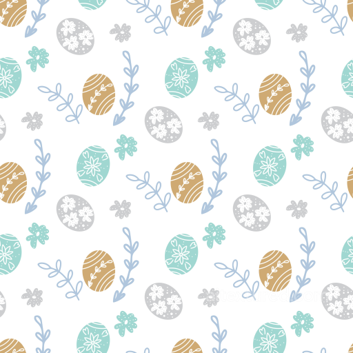 Digital Paper Texture with Pastel Easter Eggs and Floral Design seamless All Christmas Digital paper PBR texture