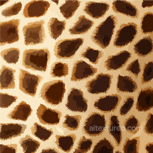 Leopard Print Fabric Texture in Warm Brown Tones seamless Leopard Print PBR texture