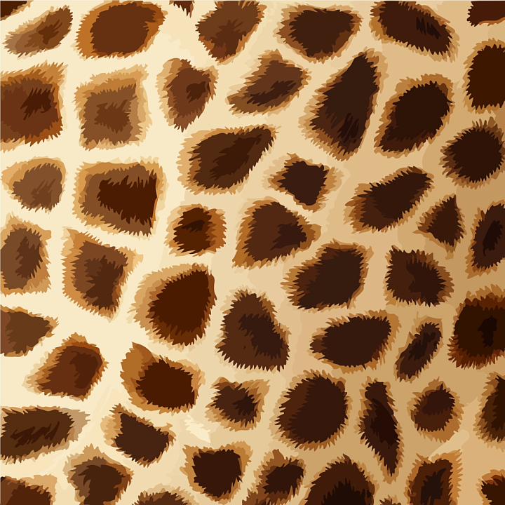 Leopard Print Fabric in Warm Brown Tones seamless PBR texture preview