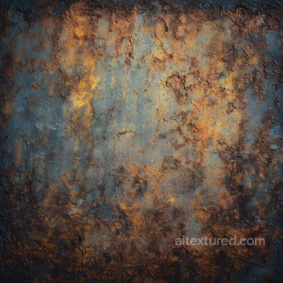 Rusty Cracked Metal Texture with Detailed Corrosion and Pitting Rust texture preview