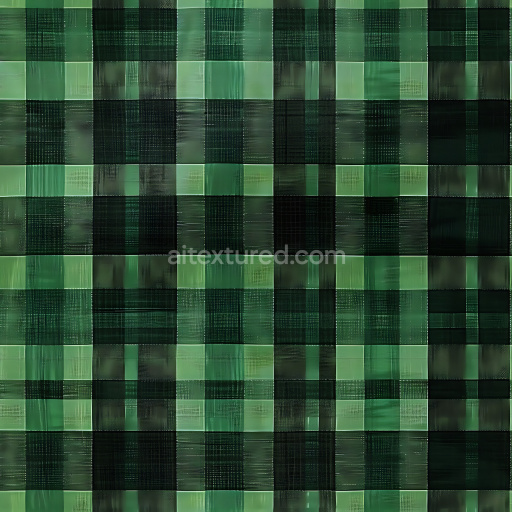 Seamless 3D Green Plaid Metal PBR Texture with Brushed and Matte Finish