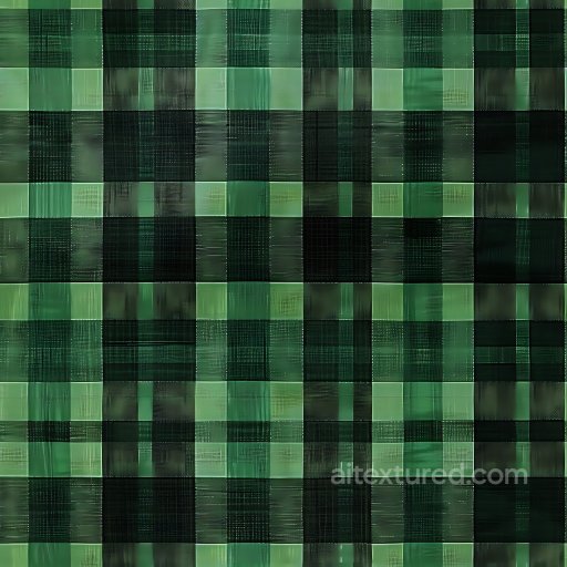 Seamless 3D Green Plaid Metal PBR Texture with Brushed and Matte Finish texture preview