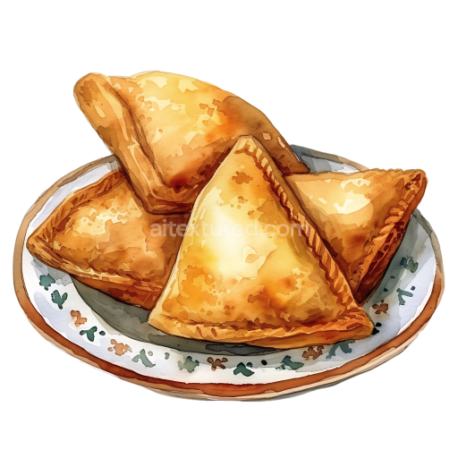 Watercolor Style Bolivian Salteñas Savory Pastries Breakfast Graphic