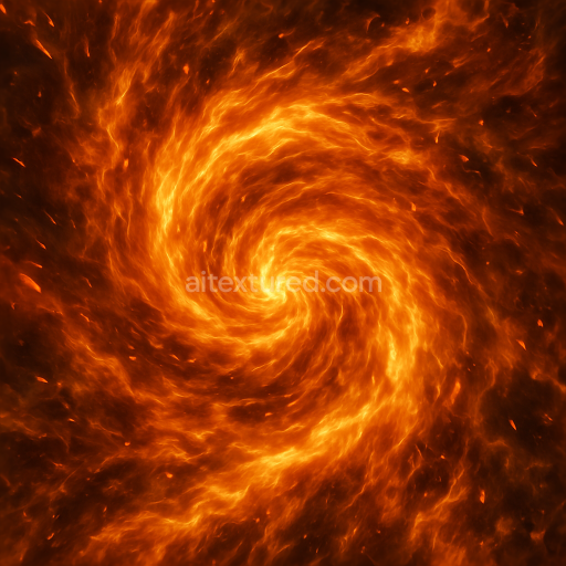Seamless 3d texture of fire vortex and heat distortion from intense explosion in vivid 8k pbr detail