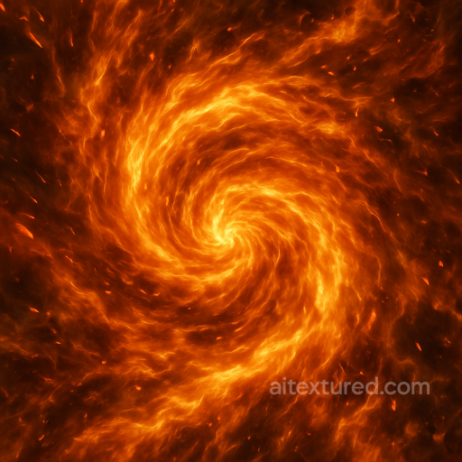 Fire Vortex And Heat Distortion From Intense Explosion In Vivid 8K PBR Detail seamless Explosion PBR texture