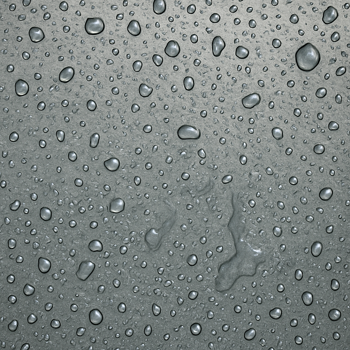 Rain Droplets On Metal Surface seamless PBR texture preview
