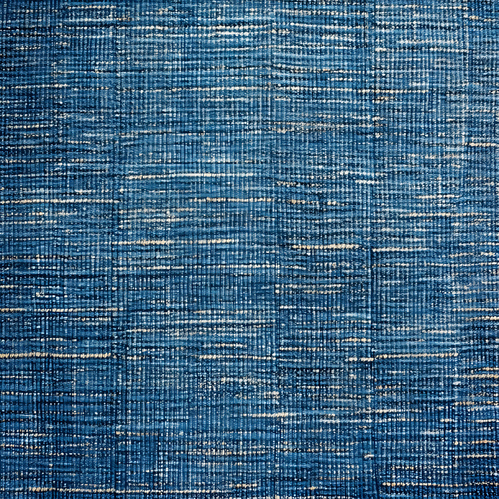 Cracked Denim Fabric With Woven Pattern And Blue Tones seamless PBR texture preview
