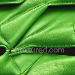 seamless Seamless 3D Pebbled Green Leather PBR Texture with Detailed Stitching and Folds texture 8k free download PBR