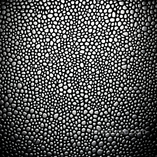 Stylized Reptile Skin PBR Texture Featuring Raised Scales and Organic Pattern seamless Skin PBR texture