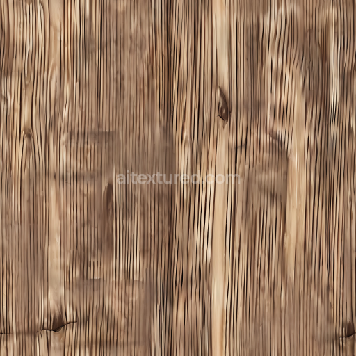 Seamless 3D PBR Rustic Pine Wood Planks Texture with Distinct Grain and Knots