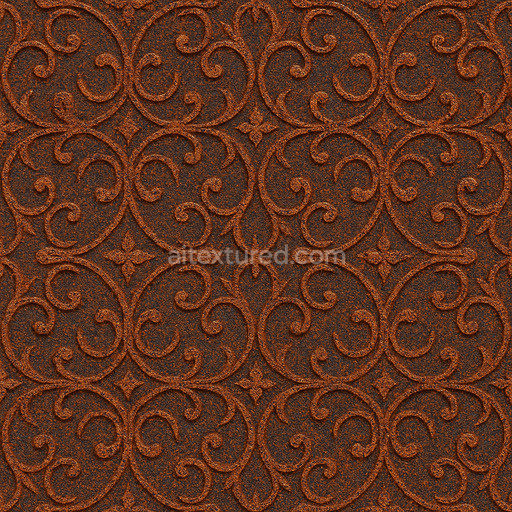 Patterned Rusted Surface Seamless Texture