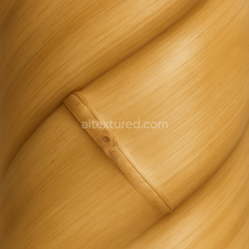 Preview — Seamless 3d texture pbr 8k bamboo spiral pattern with bamboo knot and bamboo polished smooth natural bamboo surface texture
