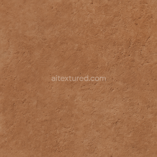 Seamless 8k pbr 3d texture of rough unglazed clay tile with aged distressed surface in earth tones