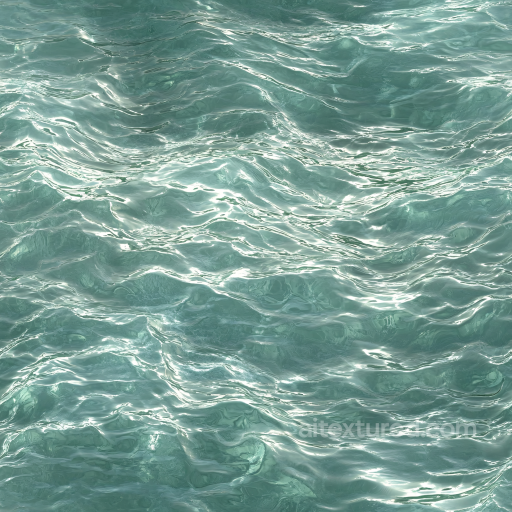 Realistic Calm Sea Water Seamless Texture with Soft Ripples and Clear Transparency seamless Water PBR texture