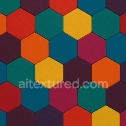 seamless Seamless 3d texture pbr 8k hexagonal tiles mosaic with bold colors and matte finish surface texture 8k free download PBR