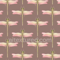 seamless Seamless 3D PBR Dragonfly Pattern Fabric Texture in Soft Pastels texture 8k free download PBR
