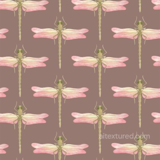 Dragonfly Pattern Fabric Texture in Soft Pastels Dragonfly texture preview